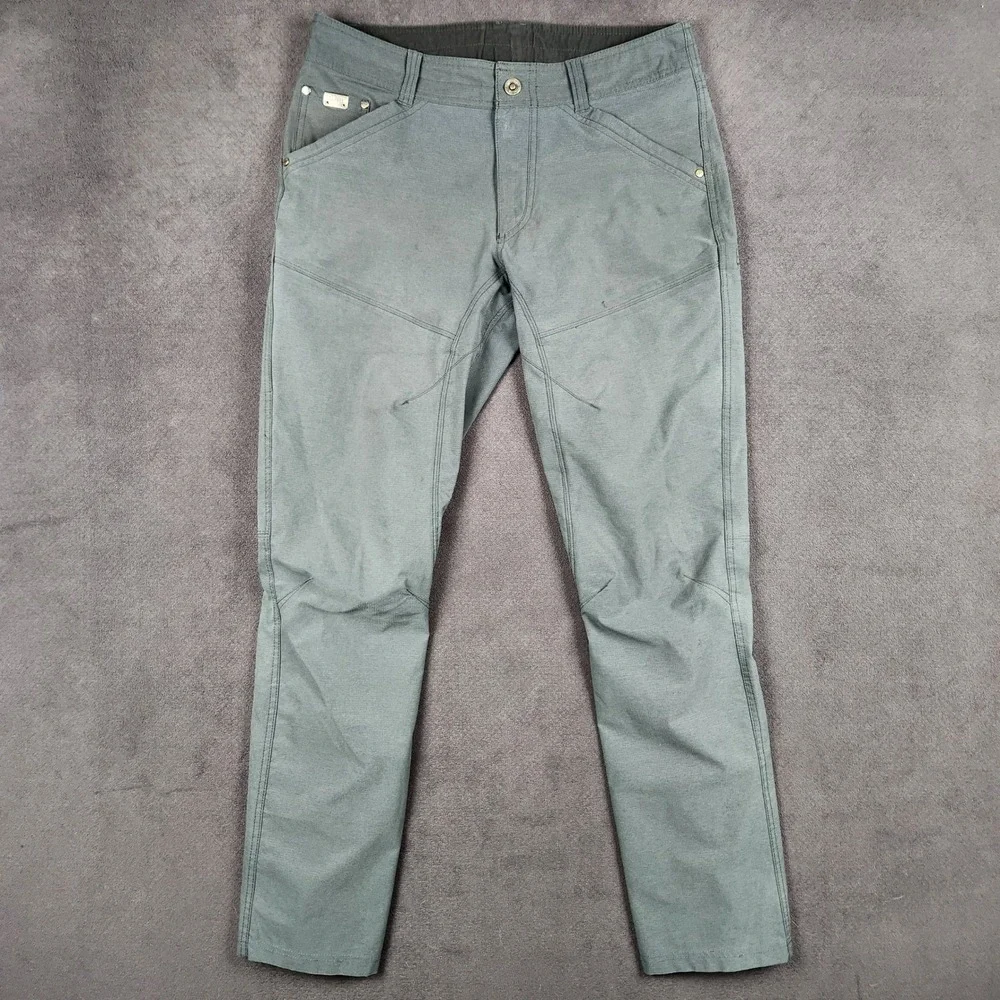 KUHL Silencr Pants Mens 32x32 Gray Technical Ripstop Stretch Hiking 15679